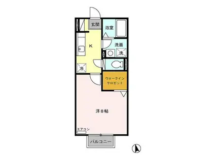 MARVELOUS(1K/2階)の間取り写真