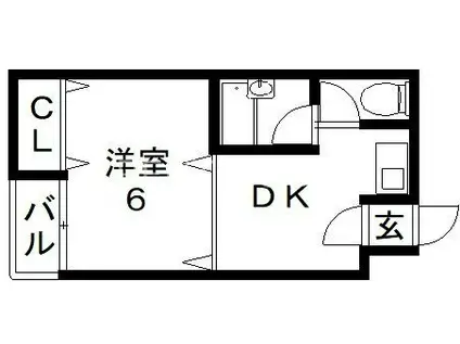 アーバンライフ巽(1DK/5階)の間取り写真