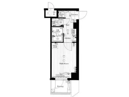 エスアール自由が丘(1K/5階)の間取り写真