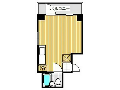 ムサシビル(ワンルーム/4階)の間取り写真
