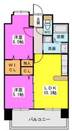 ステラSTII(2LDK/1階)の間取り写真