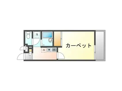レオパレス里の奨(1K/2階)の間取り写真