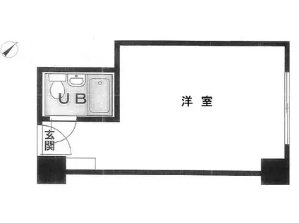 秀和赤坂レジデンシャルホテル(ワンルーム/8階)の間取り写真