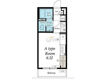 リブリ・RESTY(1K/1階)の間取り写真