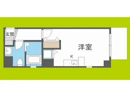 セレブコート日本橋(ワンルーム/7階)の間取り写真