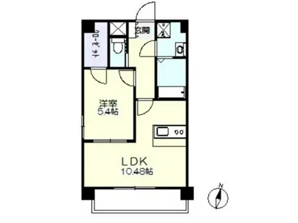 MIRACOSTA(1LDK/3階)の間取り写真