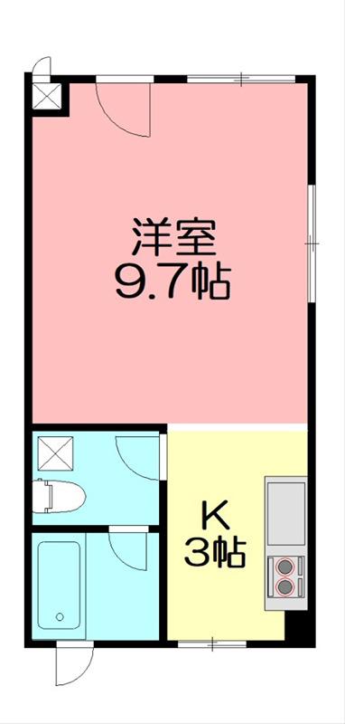 ミナミカジーII(ワンルーム/1階)の間取り写真