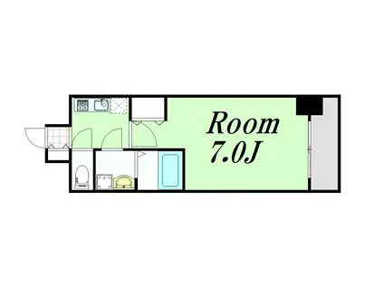 エスリード大阪クレストコート(1K/5階)の間取り写真