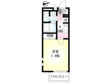 グレイスポート(1K/3階)の間取り写真