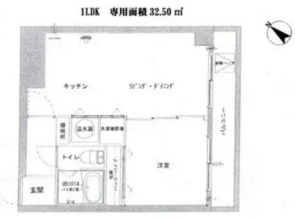 ラ・スペランツァ学芸大学(1LDK/4階)の間取り写真