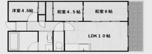 モアレ大久保(3LDK/2階)の間取り写真