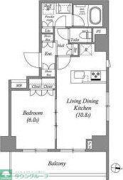 CORVAL住吉(1LDK/7階)の間取り写真