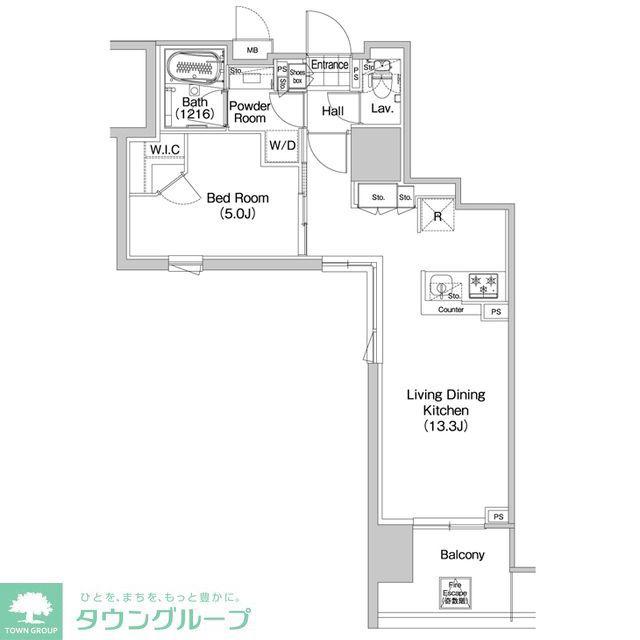 コンフォリア蒲田(1LDK/3階)の間取り写真