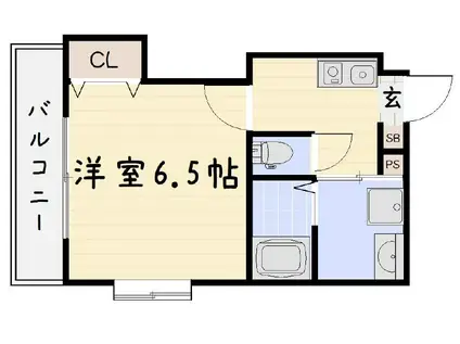 協和大手町.BLD(1K/6階)の間取り写真