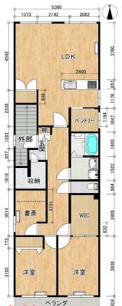 コーポサカイ(3LDK/2階)の間取り写真
