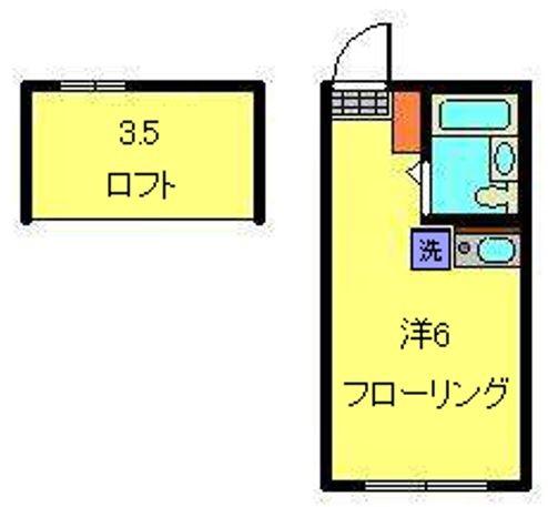 さくら新子安(ワンルーム/1階)の間取り写真