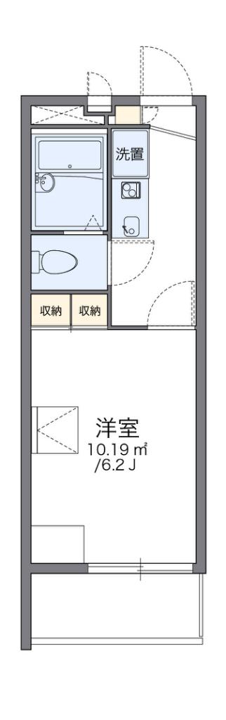レオパレス加美(1K/3階)の間取り写真