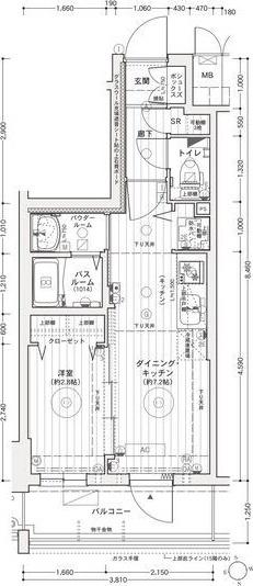 エステムコート名古屋上前津(1DK/11階)の間取り写真
