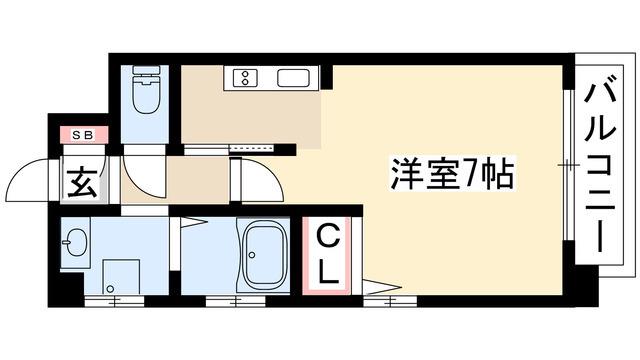 メゾン菊屋(1K/3階)の間取り写真