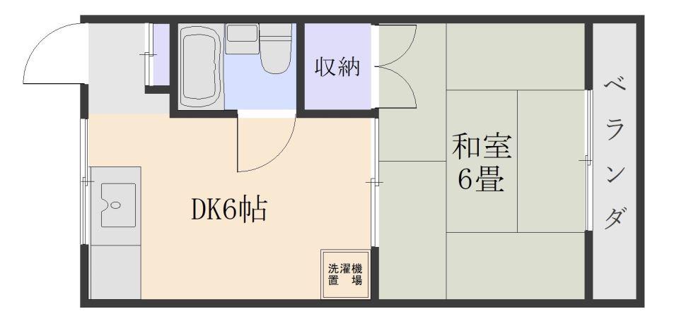 アコアビル天文館(1DK/4階)の間取り写真