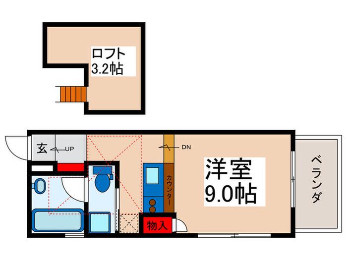 AQUILA URAYASU UNO(ワンルーム/3階)の間取り写真