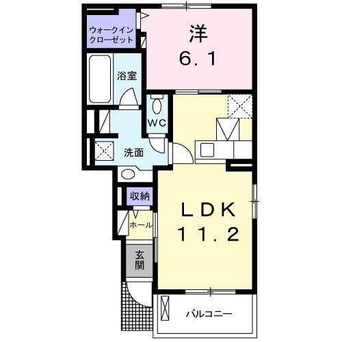 静岡鉄道静岡清水線 新静岡駅 バス乗車時間：25分 最寄りバス停で下車 徒歩6分 2階建 築10年(1LDK/1階)の間取り写真
