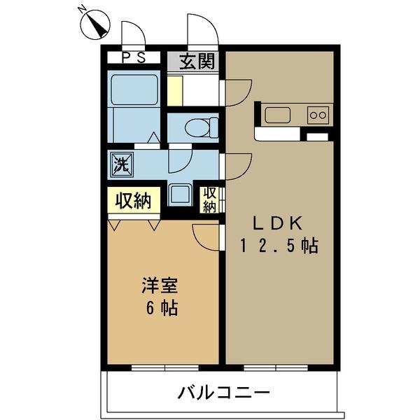 ブレッドハウス(1LDK/2階)の間取り写真