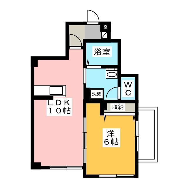 コリーヌ梶ヶ谷(1LDK/1階)の間取り写真