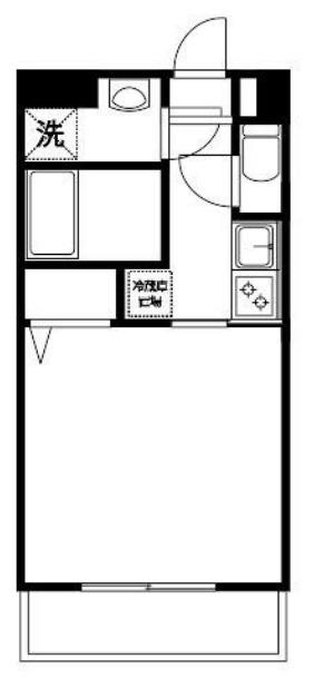 BCASAVERDE(1K/5階)の間取り写真