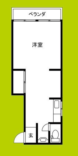 一の丸荘(ワンルーム/5階)の間取り写真