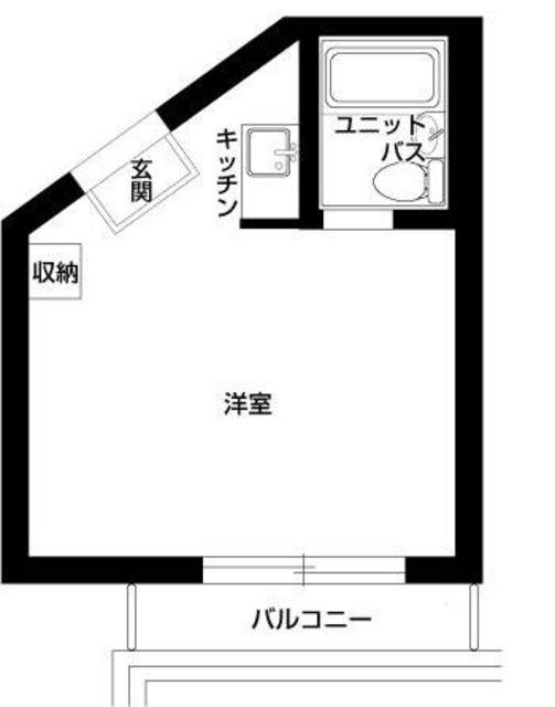 ユースフル吉祥寺(ワンルーム/2階)の間取り写真