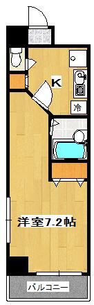 エスペランサK2/マイナビSTAY船橋本町(1K/3階)の間取り写真
