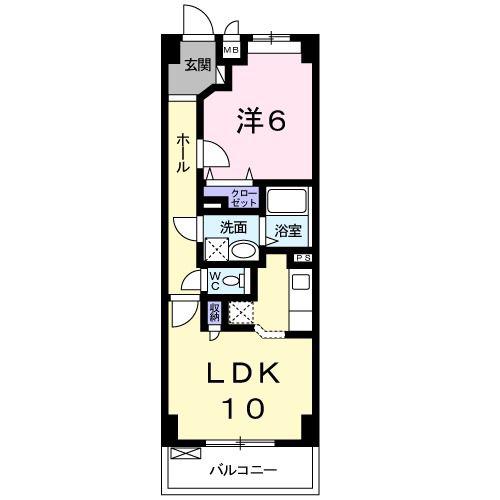 エテルノ(1LDK/5階)の間取り写真
