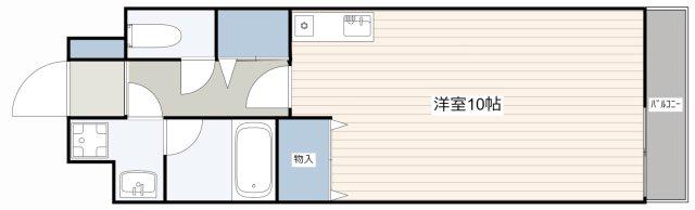 舟入FLATS(ワンルーム/4階)の間取り写真