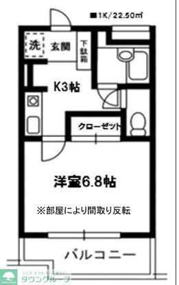 ノブレス幕張本郷(1K/3階)の間取り写真