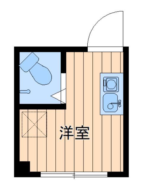 ダイヤモンドビル高田馬場(ワンルーム/3階)の間取り写真