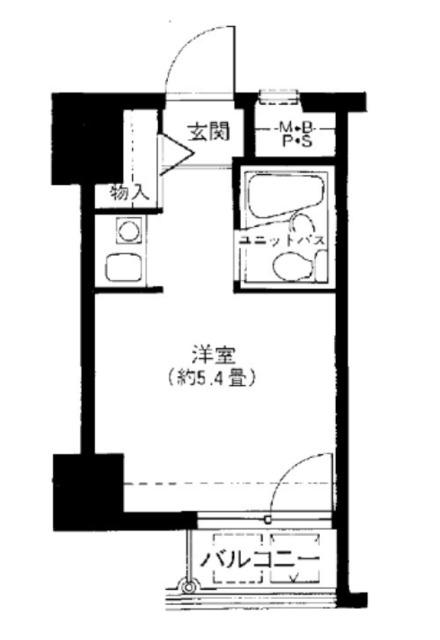 ワコーレアルス日本橋(ワンルーム/3階)の間取り写真