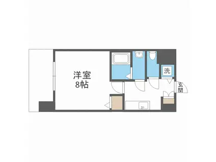 VIVI EBISU(1K/11階)の間取り写真