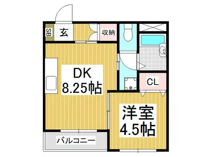 グランステージYOROZUYA(1LDK/3階)の間取り写真