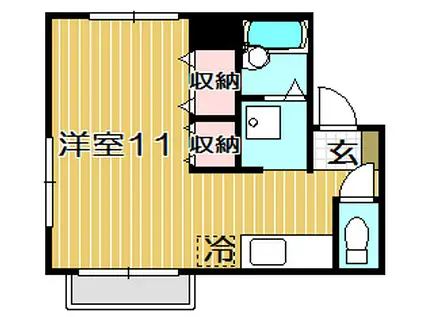 メゾンNOBUII(ワンルーム/1階)の間取り写真