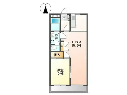 コンフォース510(1LDK/1階)の間取り写真