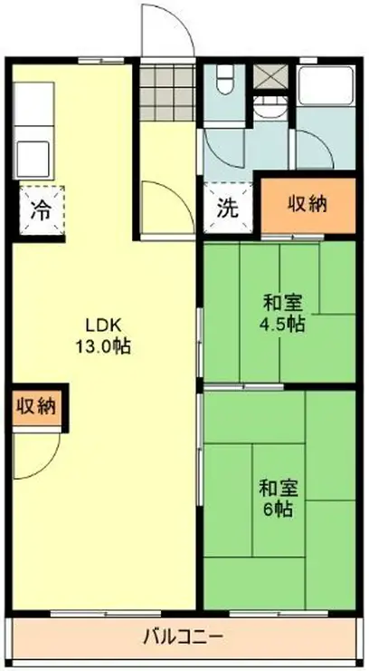 ピースパルマンション 2階階 間取り