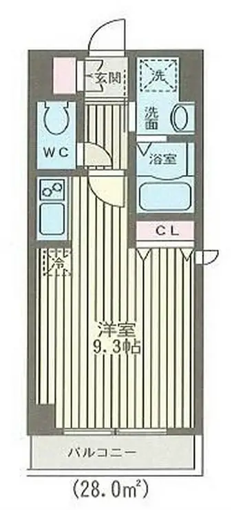 レスポワール佃 5階階 間取り