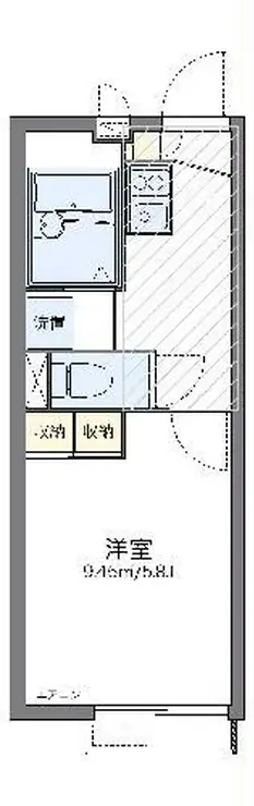 レオパレストリメゾン 2階階 間取り