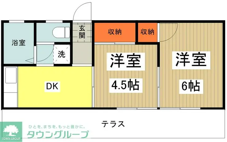 グリーンピア森栄 1階階 間取り
