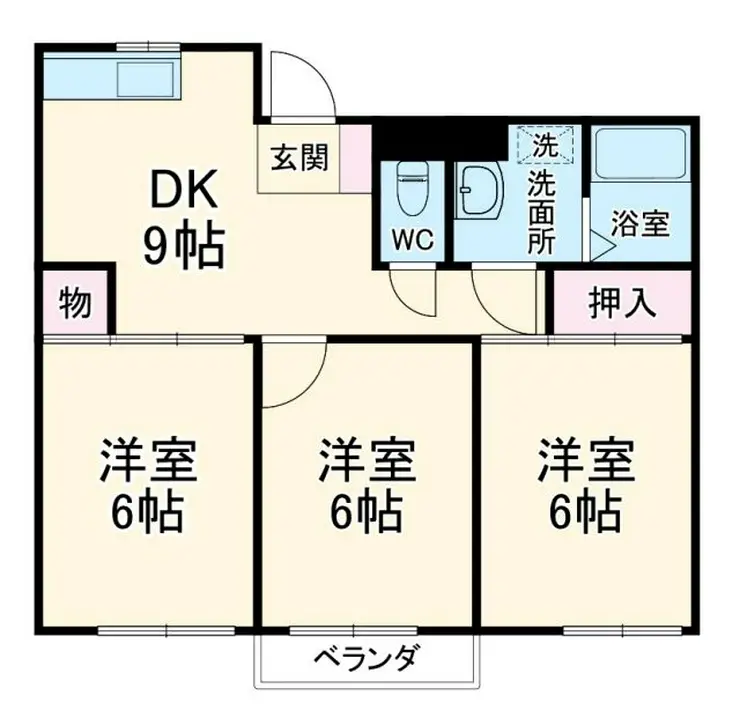エトワール春日部 5階階 間取り