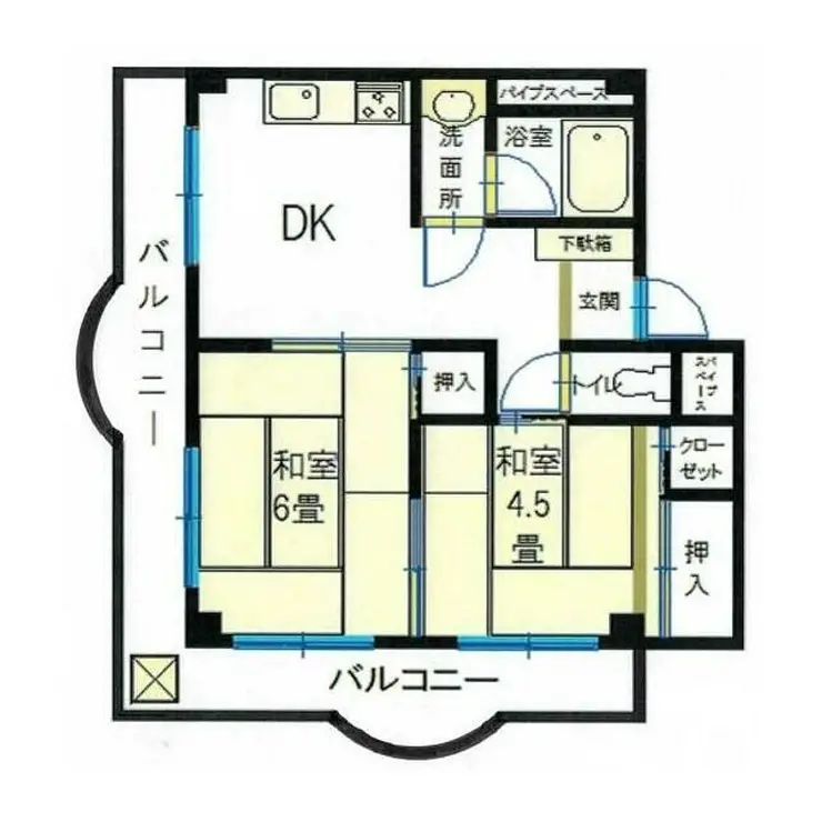 シェリーメゾンオジマ 4階階 間取り