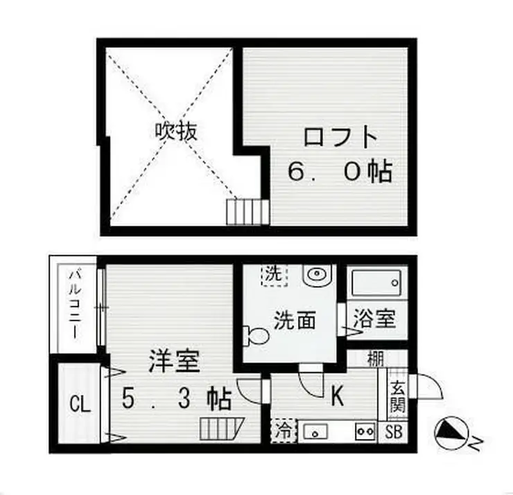 ラポーラ末広町 1階階 間取り
