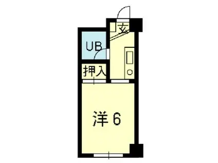 池永ビル(1K/4階)の間取り写真