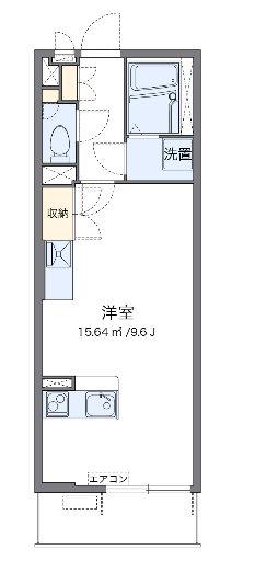 東武伊勢崎線 西新井駅 徒歩11分 3階建 築13年(ワンルーム/2階)の間取り写真